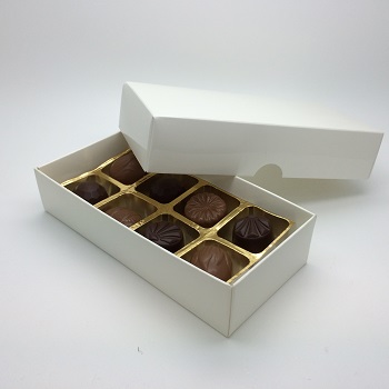 White Box (8 Choc) - Bulk 25 Pack